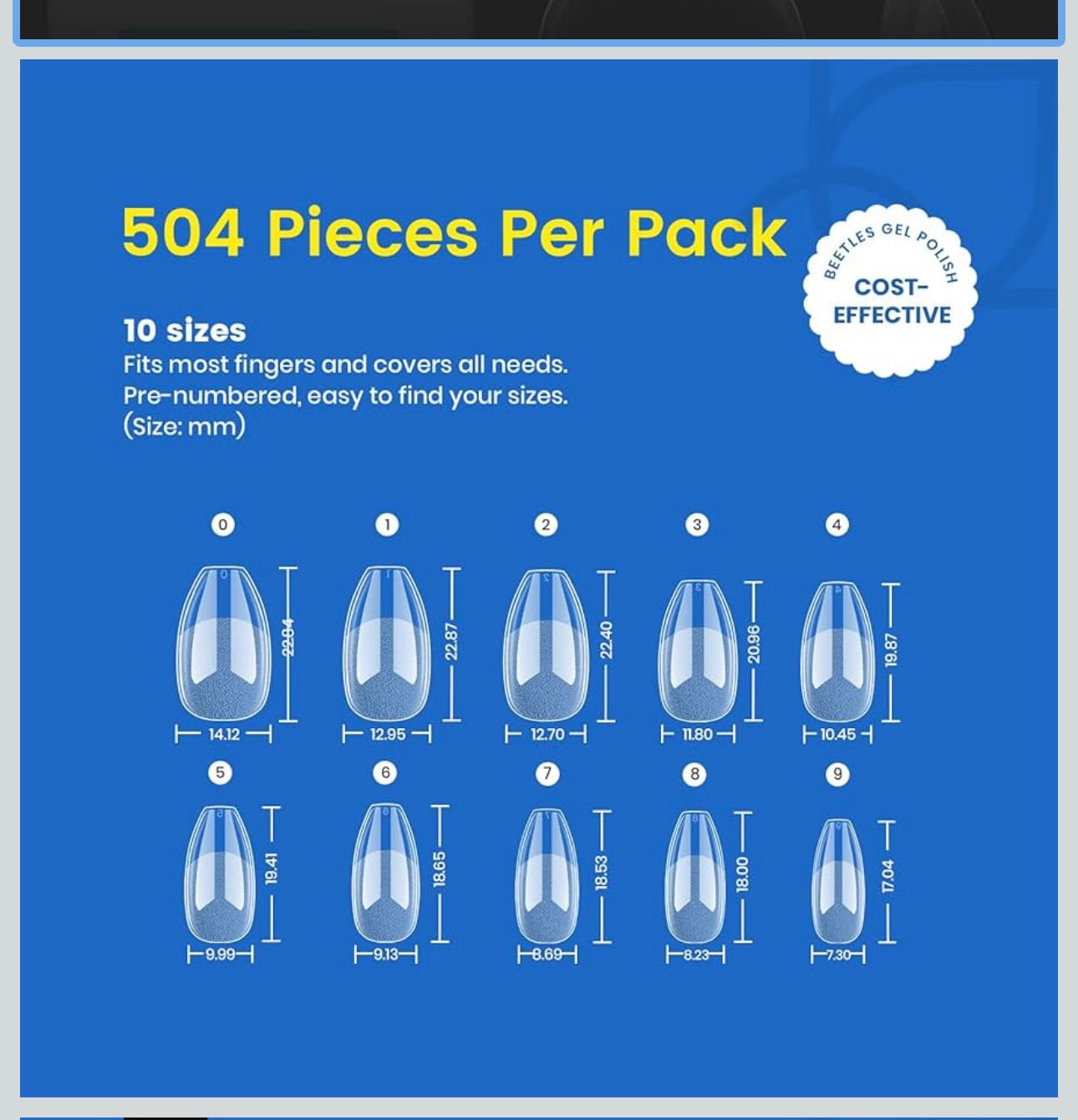 Beetles Ballerina Gel Full Cover Nails