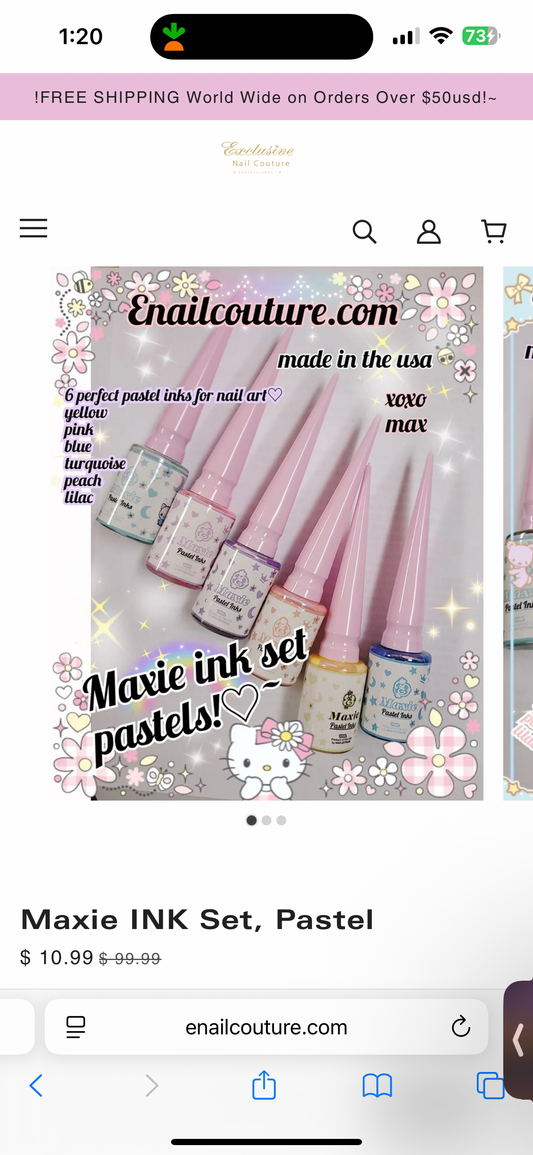 Enailcouture Maxie Pastel Ink Set