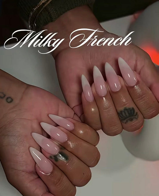 Milky French Stilettos